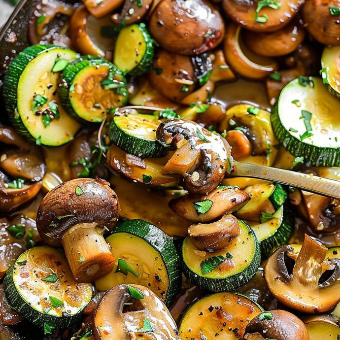 Sauteed Mushrooms and Zucchini