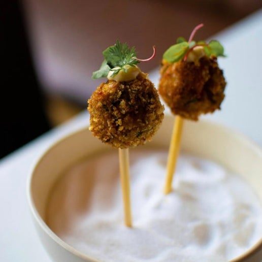 Crab Cake Lollipops